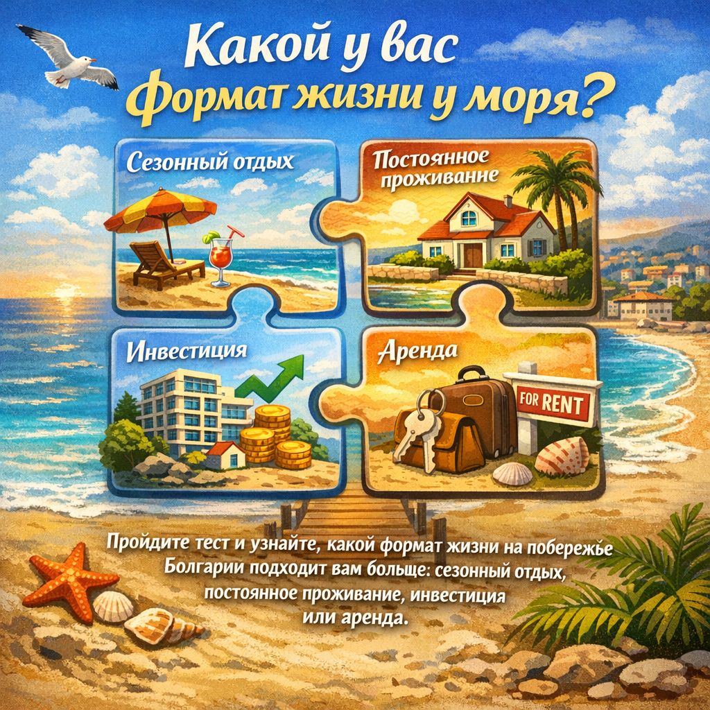 Какой у вас формат жизни у моря?