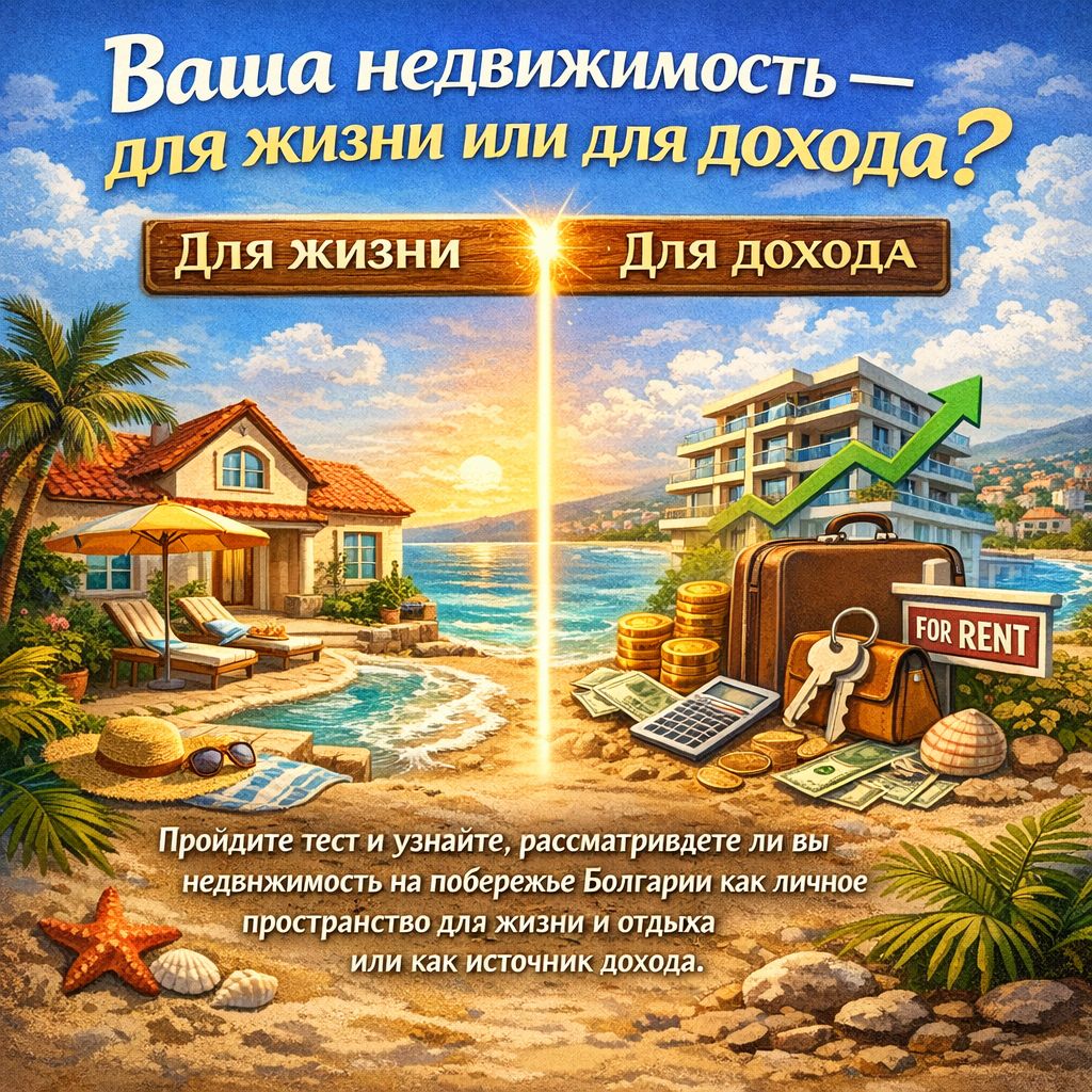 Ваша недвижимость — для жизни или для дохода?