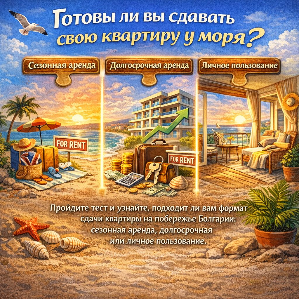 Готовы ли вы сдавать свою квартиру у моря?